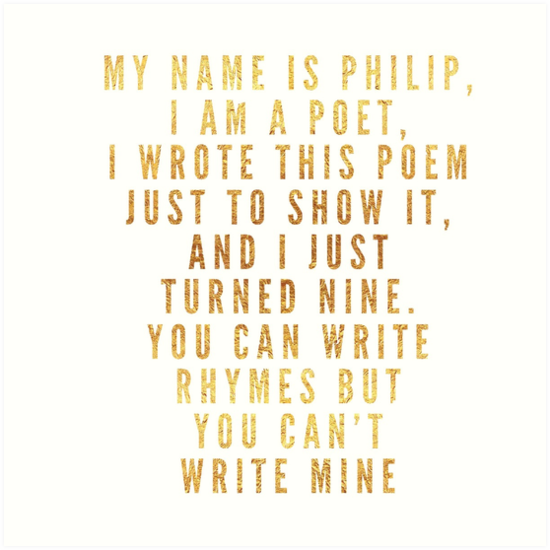 take a break hamilton philip poem