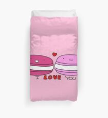 I Love You Macaroons Duvet Cover