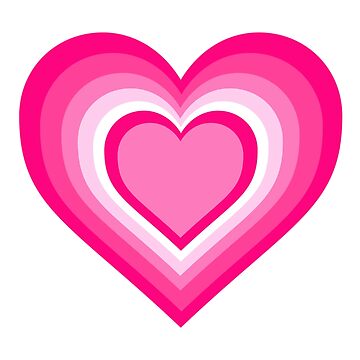 Hot Pink Heart Stickers 3/4 Inch