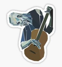 The Old Guitarist Sticker