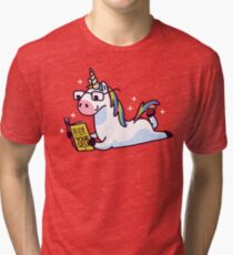 Unicorn Believe in Yourself Magically Fabulous II Tri-blend T-Shirt