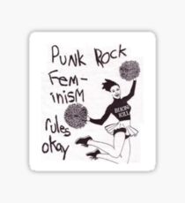 Punk Rock Feminism Rules Okay Sticker