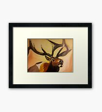 "Casanova" - Elk Painting Framed Print