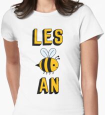 LES BEE AN LESBIAN Women's Fitted T-Shirt