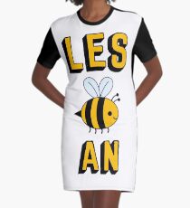 LES BEE AN LESBIAN Graphic T-Shirt Dress