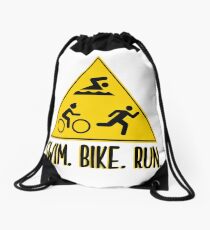 Triathlon - Schwimmen Bike Run Rucksackbeutel