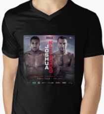 ANTHONY JOSHUA VS WLADIMIR KLITSCHKO OFFICIAL POSTER Men's V-Neck T-Shirt