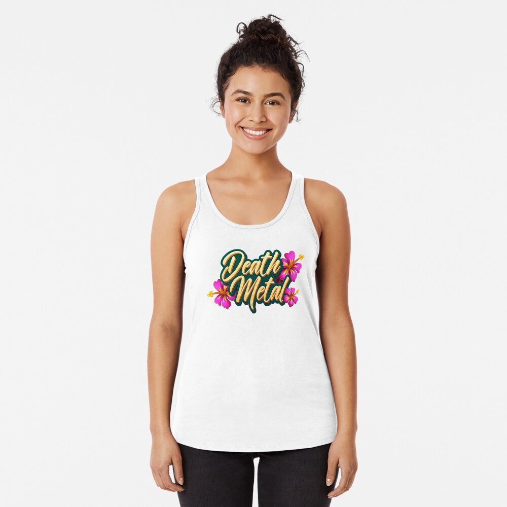 Death Metal Hawaii Racerback Tank Top
