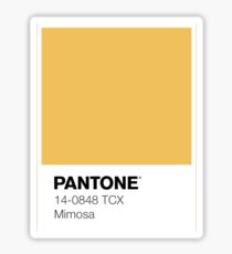 pantone- mimosa Sticker
