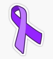 Purple - Alzheimer's, Lupus, LGBT, Domestic Violence Sticker