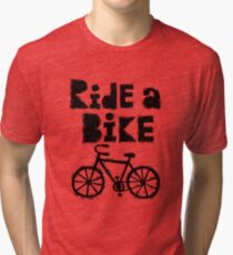 Ride a Bike - woody Tri-blend T-Shirt