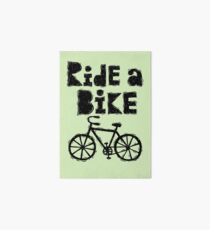 Ride a Bike - woody Art Board Print