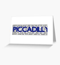 Piccadilly Line Greeting Card