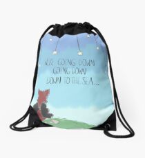 "Down to the sea." Drawstring Bag