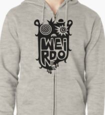 Big weirdo - on light colors Zipped Hoodie