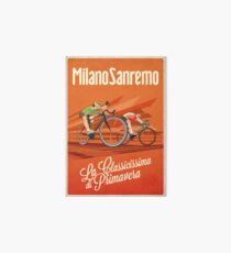 Retro Milan San Remo cycling art Art Board
