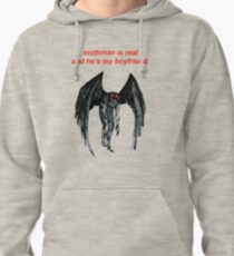 Mothman est réel et il est mon petit ami. Sweat à capuche