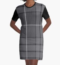 Hebridean Granite Tartan Graphic T-Shirt Dress