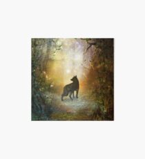 The lonely wolf Art Board