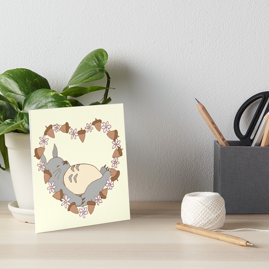 Sleeping Totoro Art Board Print