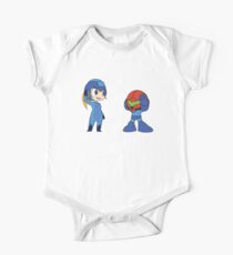 Chibi Zero Suit Samus and Megaman One Piece - Short Sleeve