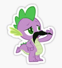 Mustache Spike Sticker