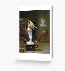 Jean-Leon Gerome - Pygmalion And Galatea Greeting Card