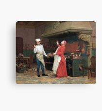 Jehan Georges Vibert - The Marvelous Sauce Canvas Print