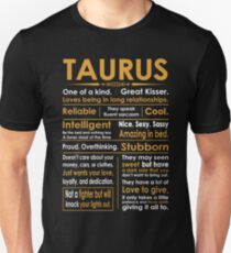 Funny Taurus Zodiac Sign Shirt Unisex T-Shirt