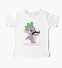 Spike's Moustache Question (UK Version) Baby Tee