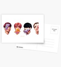 ❀ Flowers + Hyung Line ❀ Postcards