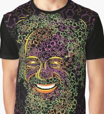 Alexander Shulgin MDMA and 2C-B Molecules Psychedelic Portrait Graphic T-Shirt