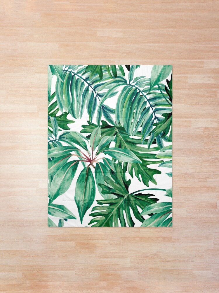 Alternate view of Tropical jungle Comforter