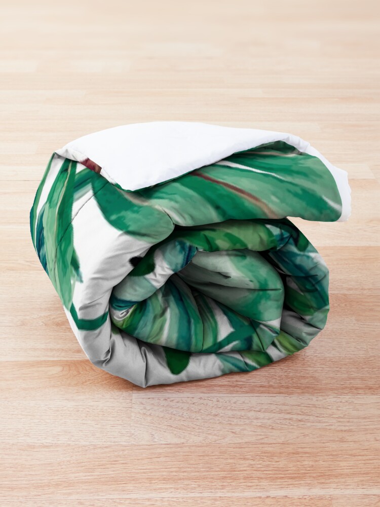 Alternate view of Tropical jungle Comforter