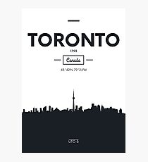 Poster city skyline Toronto Photographic Print