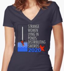 Supreme Executive Power 2020 Women's Fitted V-Neck T-Shirt