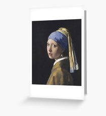 Johannes Vermeer - The Girl With A Pearl Earring Greeting Card