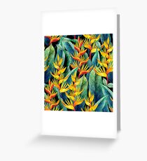 Aquarell Helikonia Grußkarte