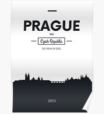Poster city skyline Prague Poster