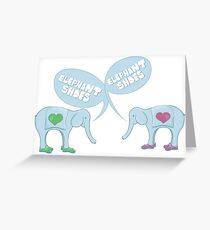 Elephant Shoes - Valentine's Day Card Greeting Card