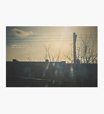 “There is a crack in everything. That's how the light gets in.” ~ Leonard Cohen Photographic Print