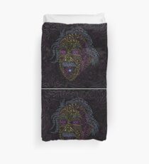 Acid Scientist tongue out psychedelic art poster Duvet Cover