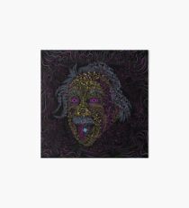 Acid Scientist tongue out psychedelic art poster Art Board