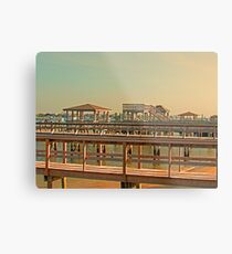Delightful Docks Metal Print
