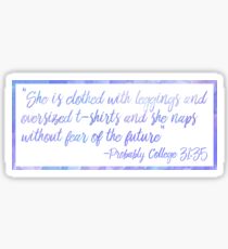 Probably College 31:35 Sticker