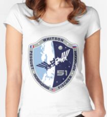 Expedition 51 Actual Flight Crew Patch Women's Fitted Scoop T-Shirt