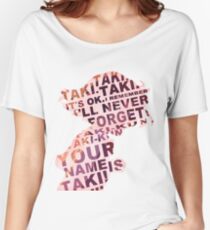 Camiseta ancha para mujer Tu nombre es Taki