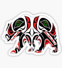 Tribal Bear Sticker