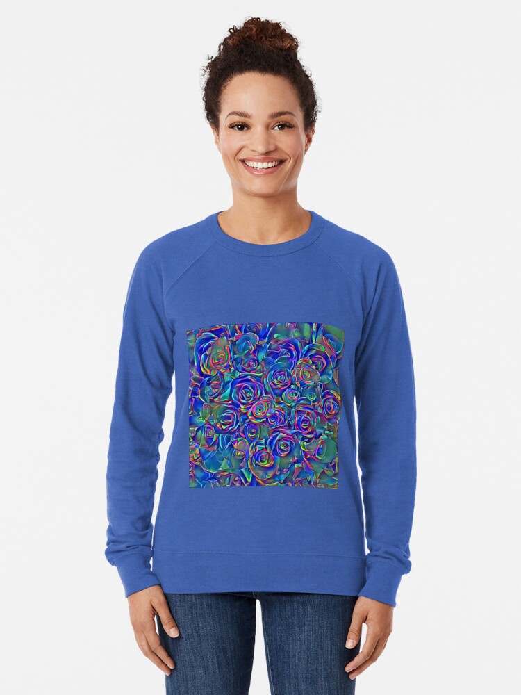Alternate view of Roses of cosmic lights Lightweight Sweatshirt