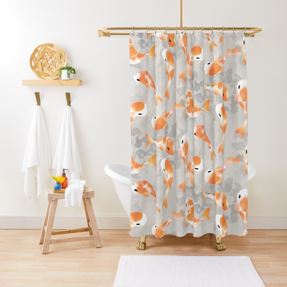Japanese Koi Fish Shower Curtain